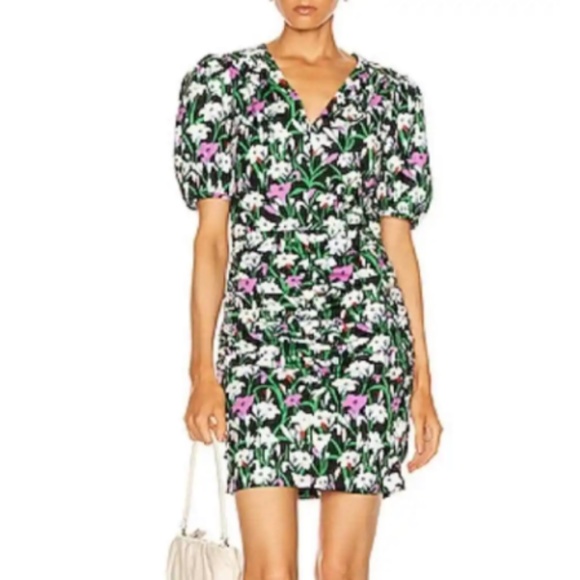 Veronica Beard Dresses & Skirts - New! Veronica Beard Janis Floral-Print Ruched Dress | 00